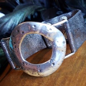 Faux leather bracelet